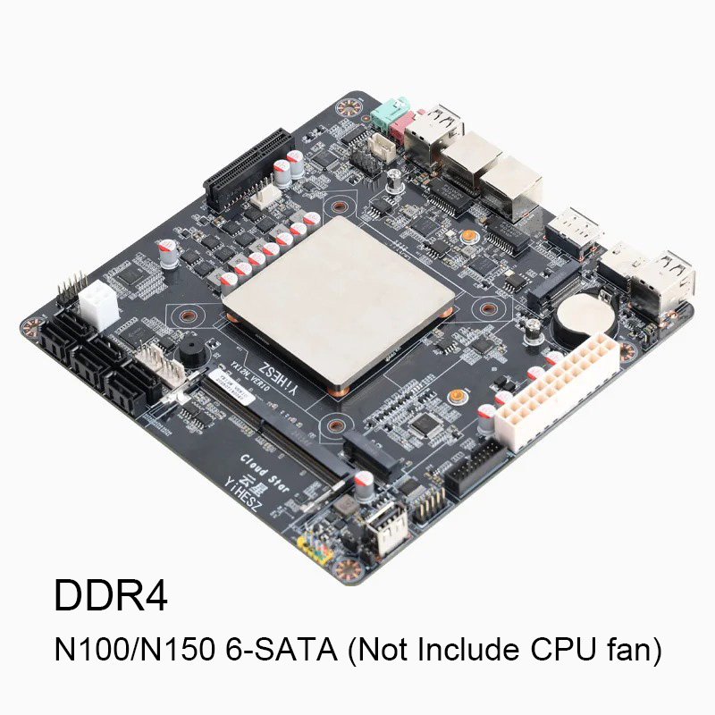 Nas Motherboard N100 6 Sata - Motherboard NAS 6-Bay N100/N150 DDR4 6