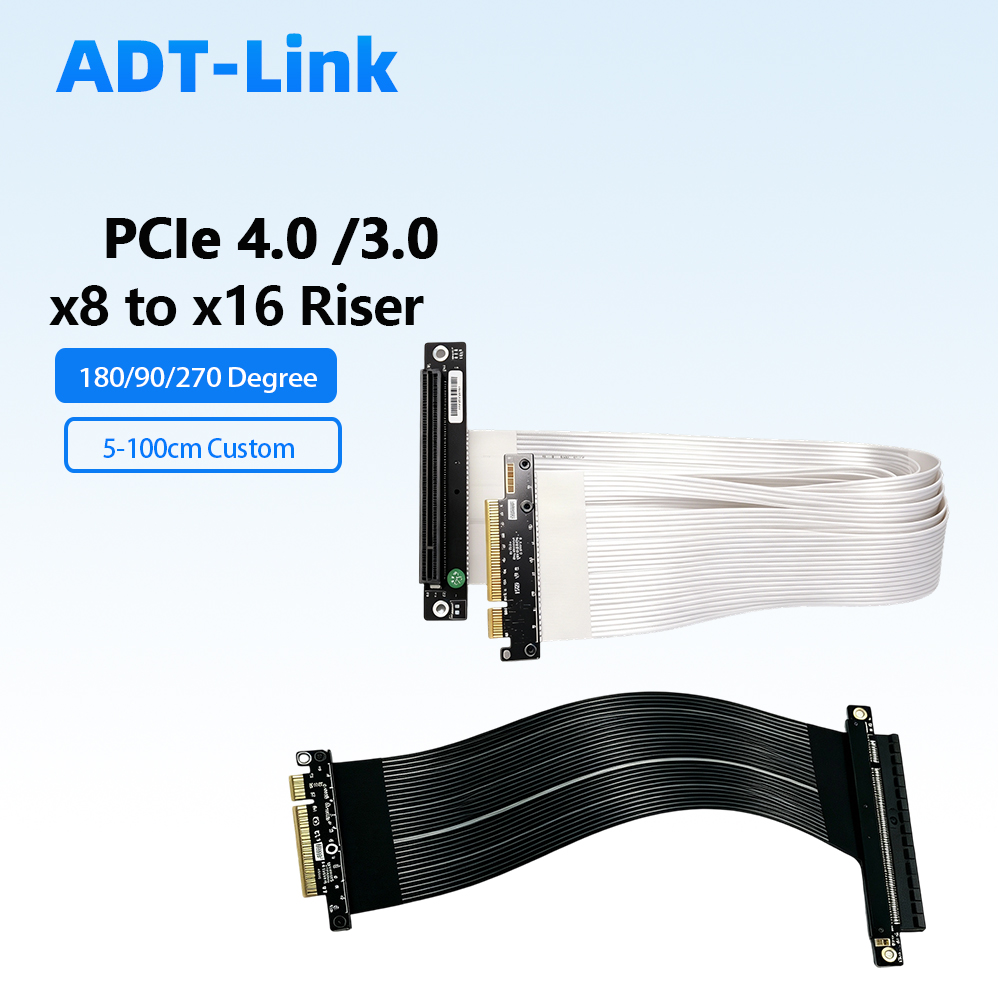 Kabel Riser ADT-Link PCIe 4.0  - Pcie 4.0 X16 Riser Cable 90 Degree ulasan dan harga